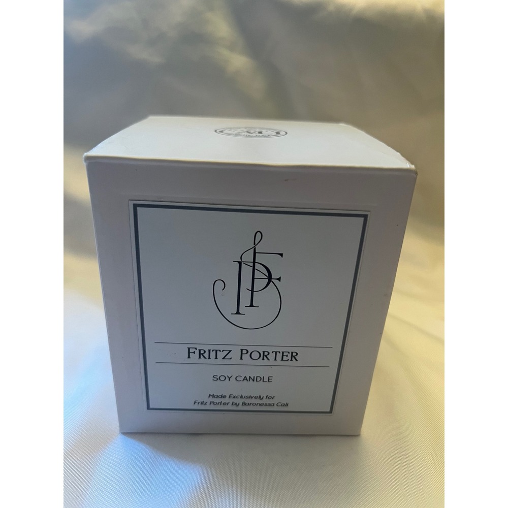 Fritz Porter Soy Candle by Baronessa Cali - Scents of Sicily Lemon Honey Leather